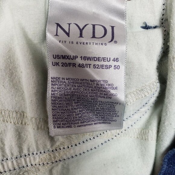 NYDJ Barbara Bootcut Jeans Womens 16W Lift Tuck High Rise - Picture 10 of 12